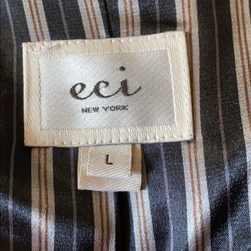 Black vest with leatherette details